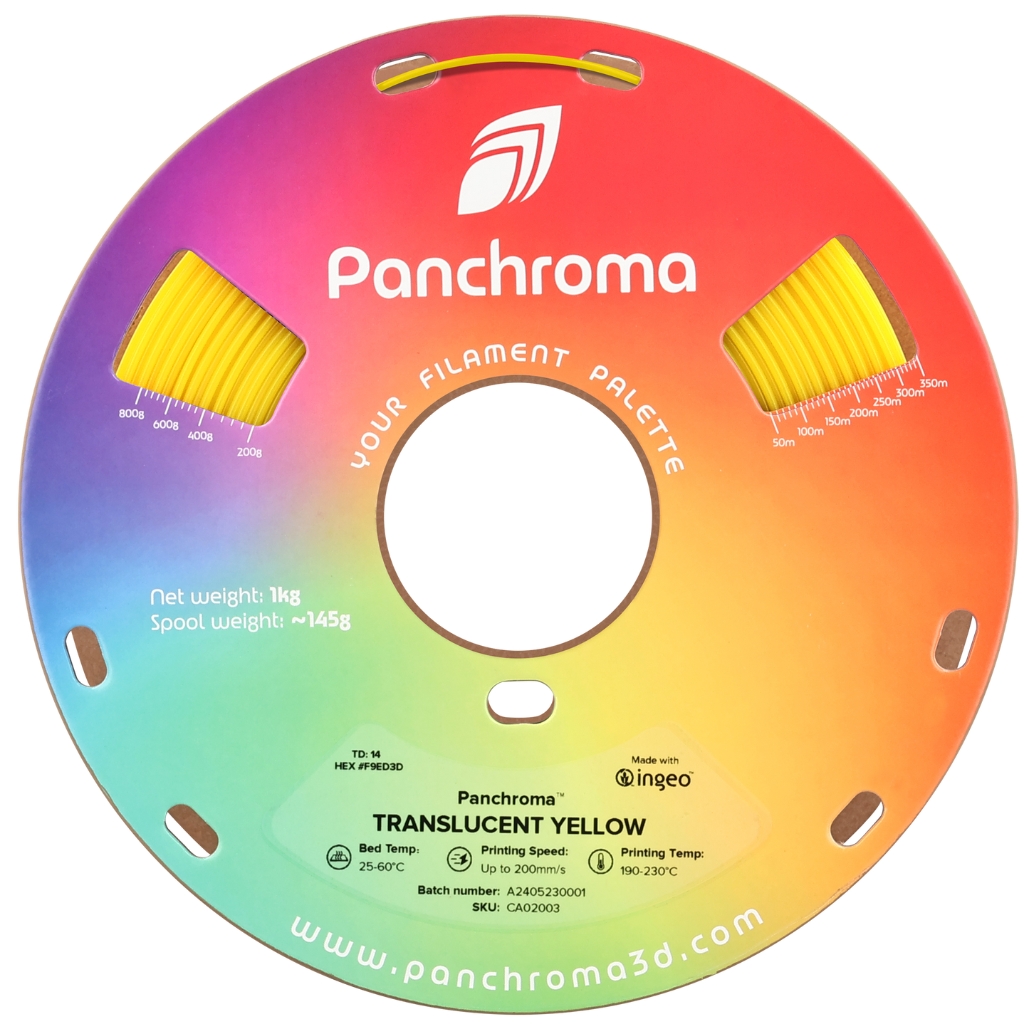 Polymaker Panchroma Transparan PLA Filament Sarı