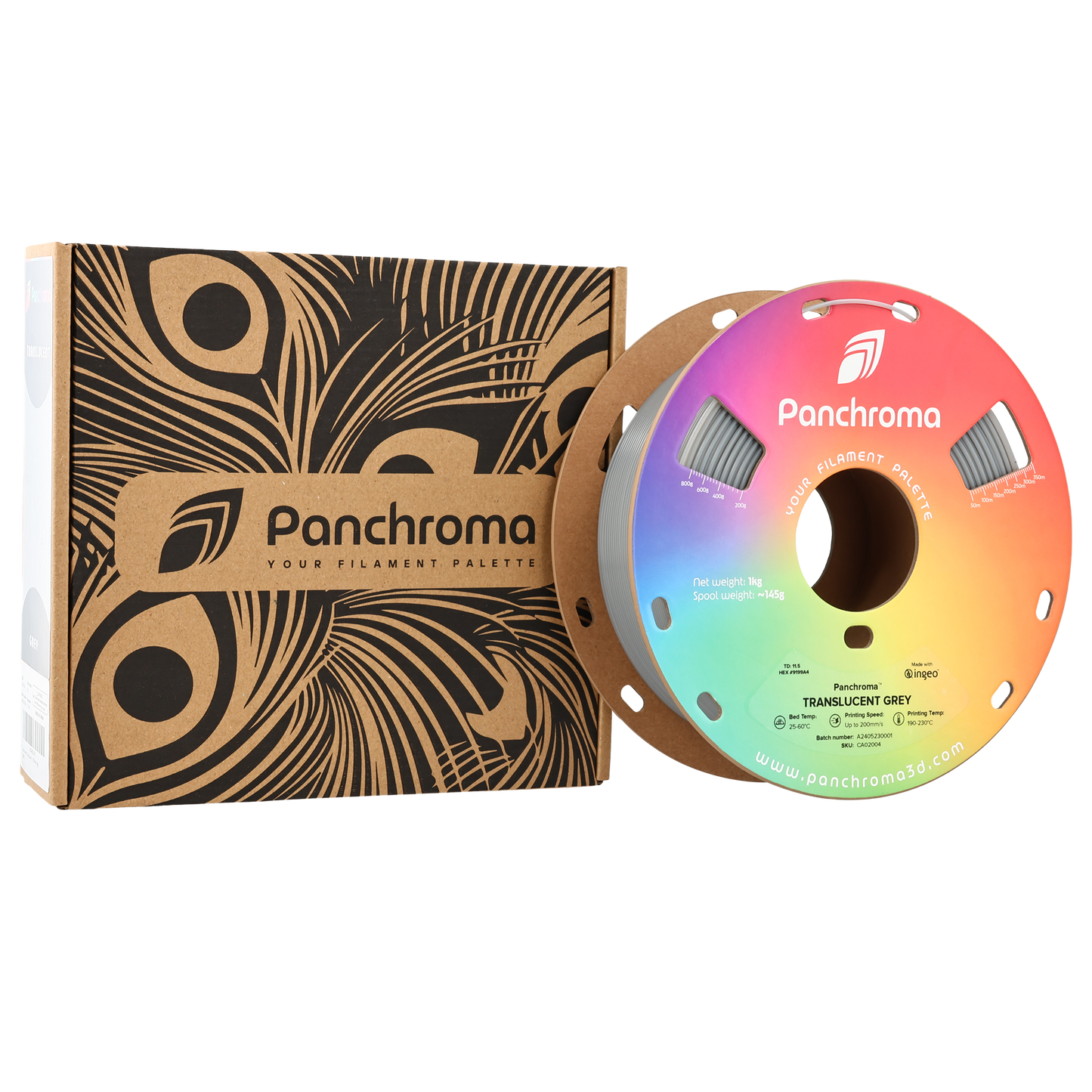 Polymaker Panchroma Transparan PLA Filament Gri