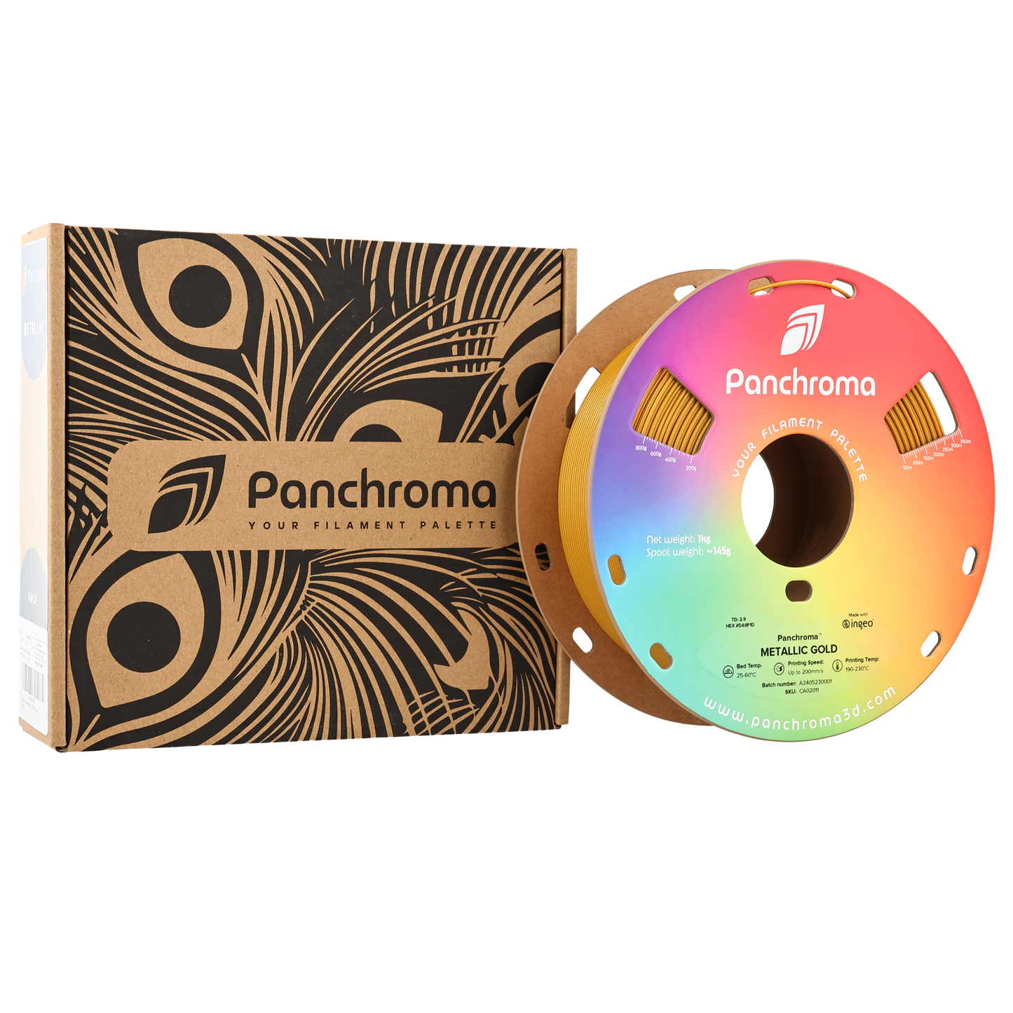 Polymaker Panchroma PLA Filament Metalik Altın