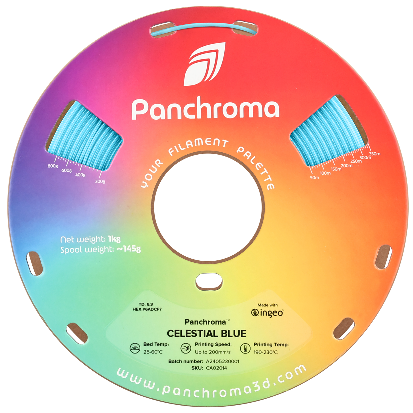 Polymaker Panchroma PLA Filament Celestial Mavi