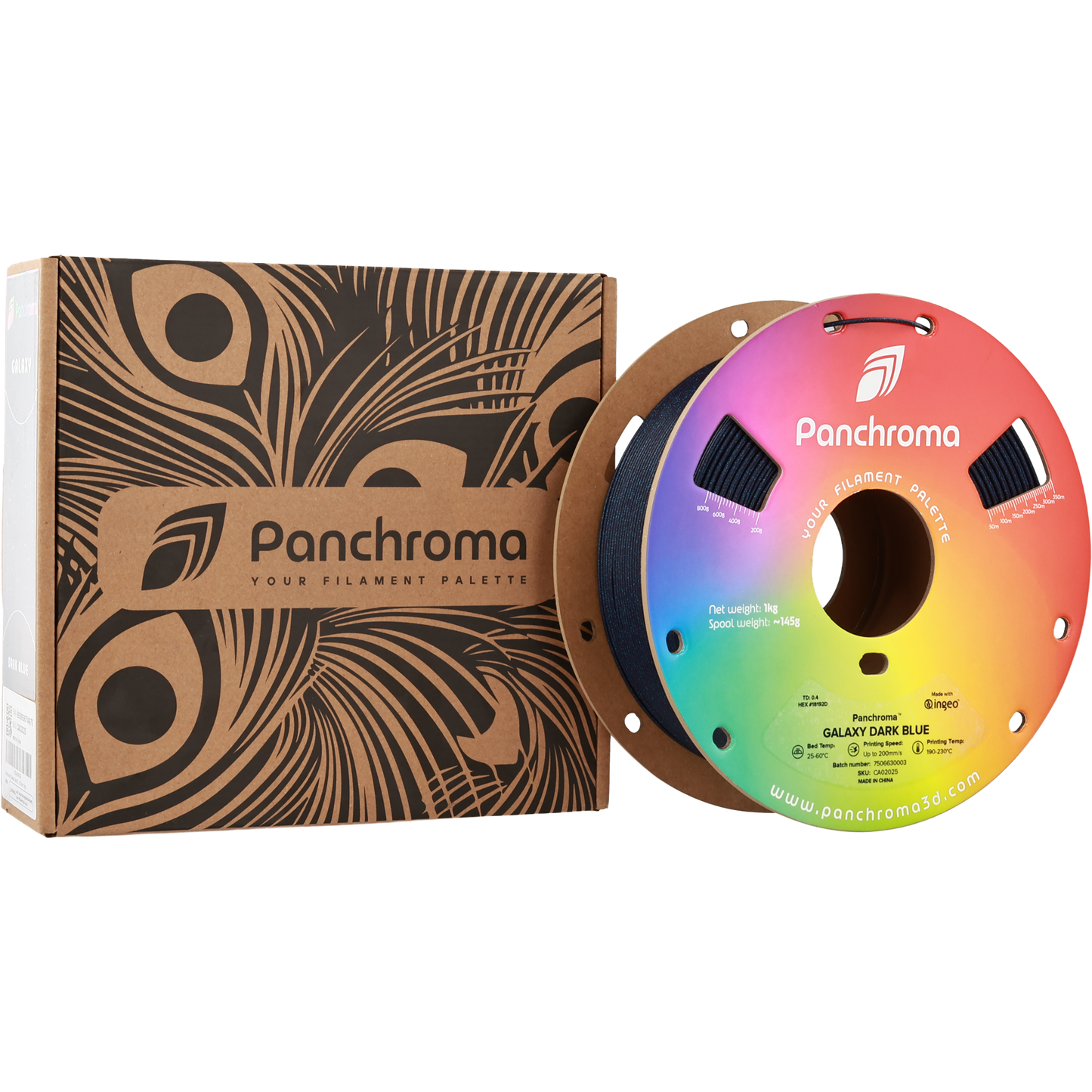 Polymaker Panchroma Galaxy PLA Filament Koyu Mavi