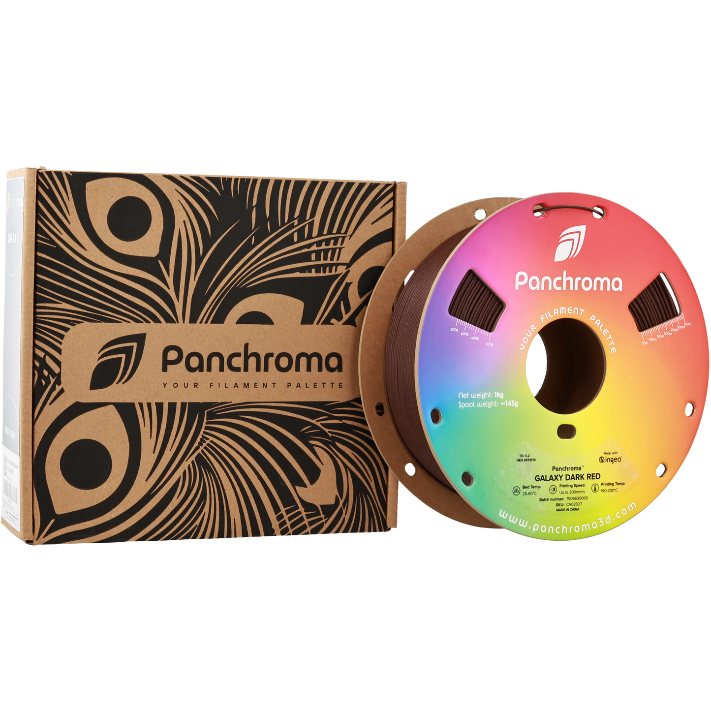 Polymaker Panchroma Galaxy PLA Filament Koyu Kırmızı
