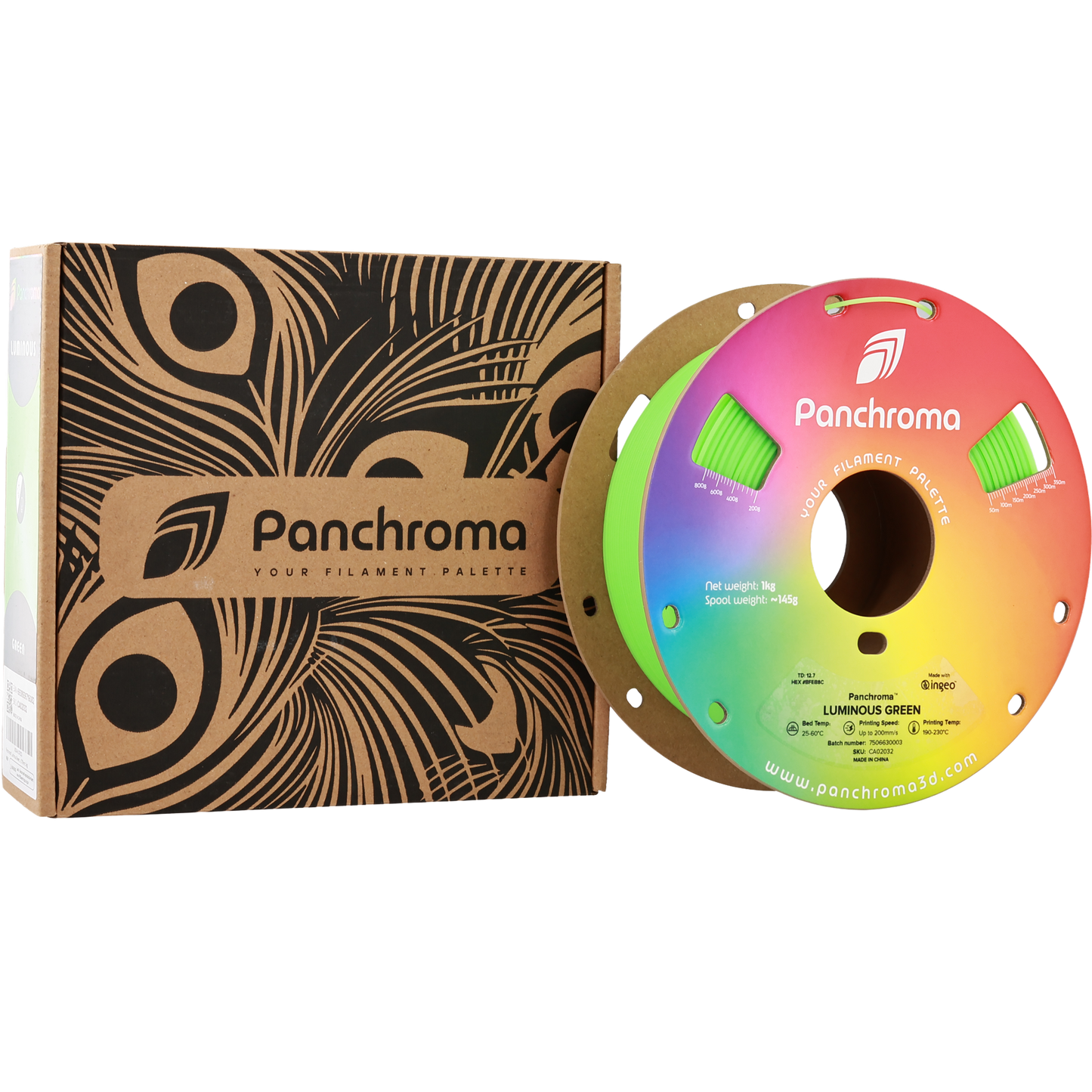 Polymaker Panchroma Luminous PLA Filament Yeşil