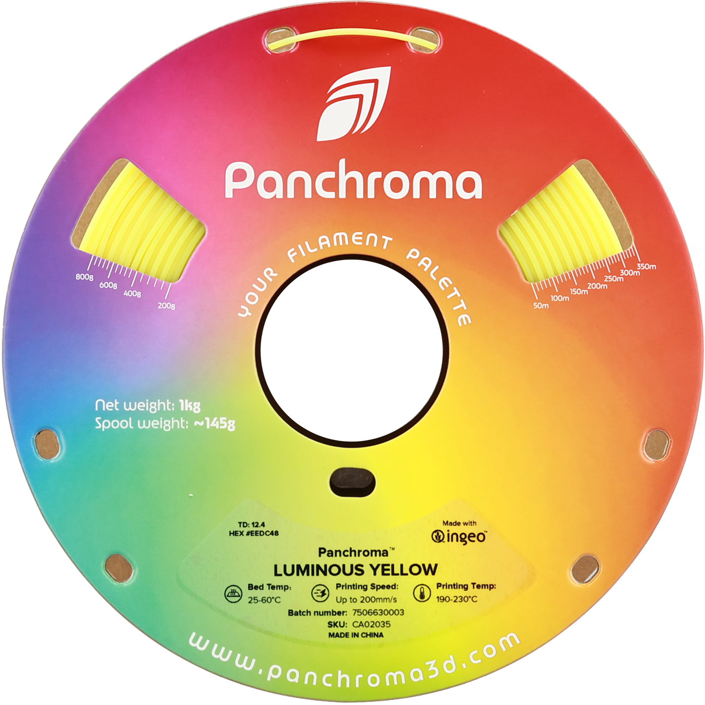 Polymaker Panchroma Luminous PLA Filament Sarı