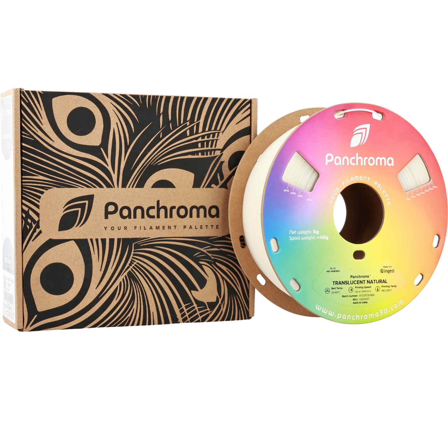 Polymaker Panchroma Transparan PLA Filament Natural