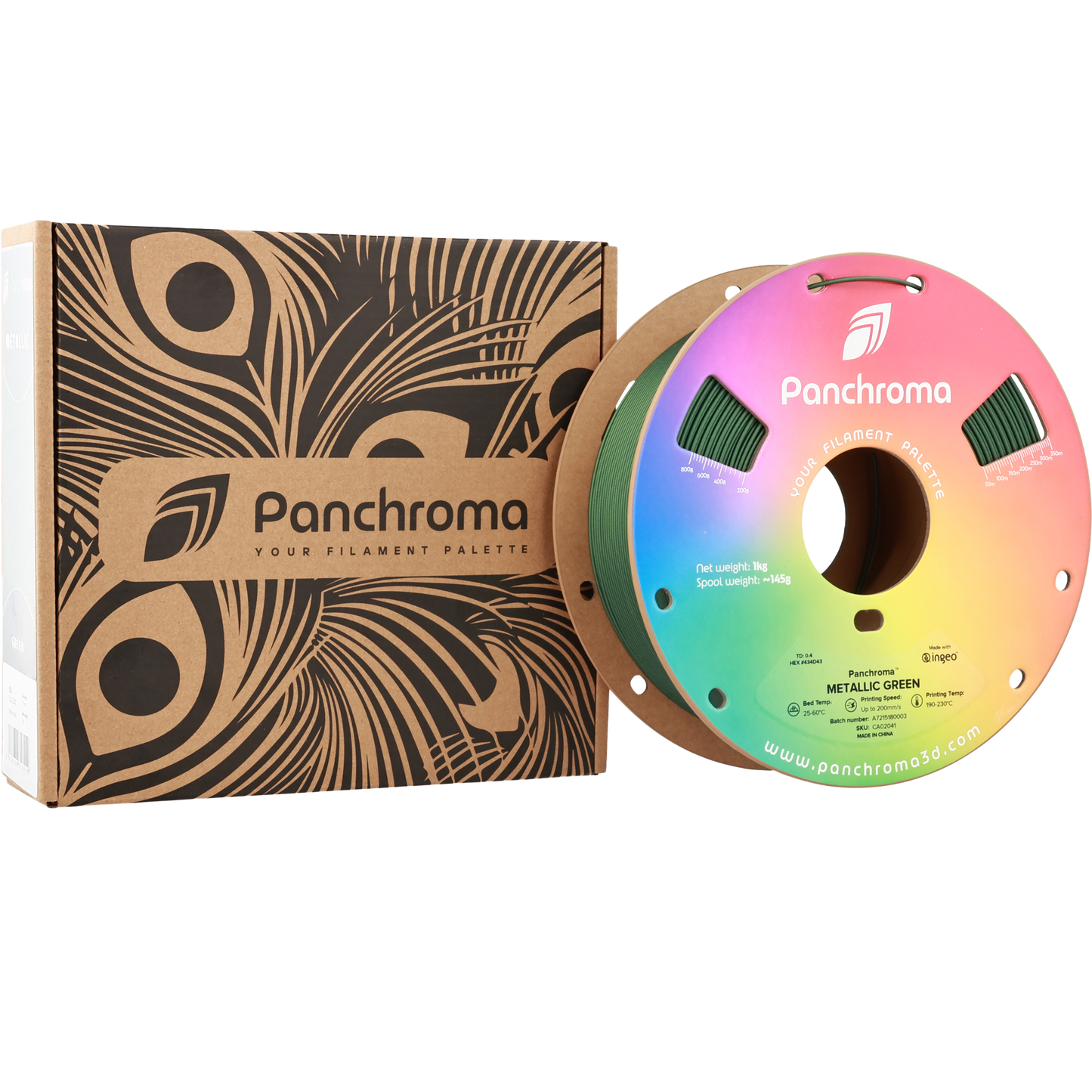 Polymaker Panchroma PLA Filament Metalik Yeşil