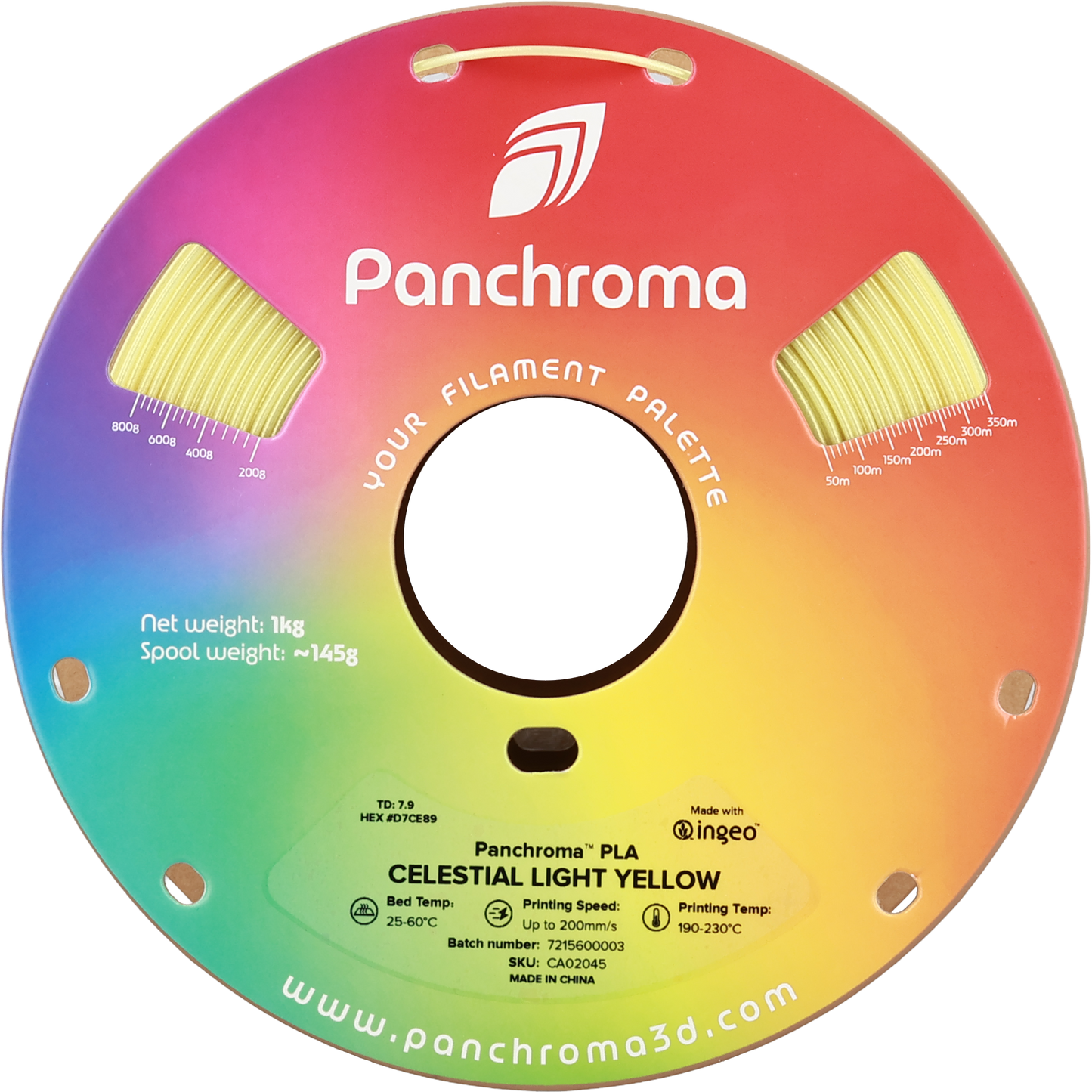 Polymaker Panchroma PLA Filament Celestial Açık Sarı