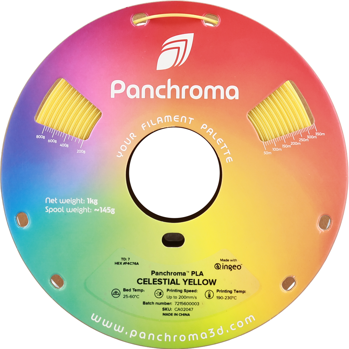 Polymaker Panchroma PLA Filament Celestial Sarı