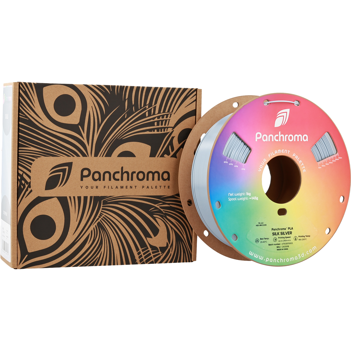 Polymaker Panchroma Silk PLA Filament Gümüş