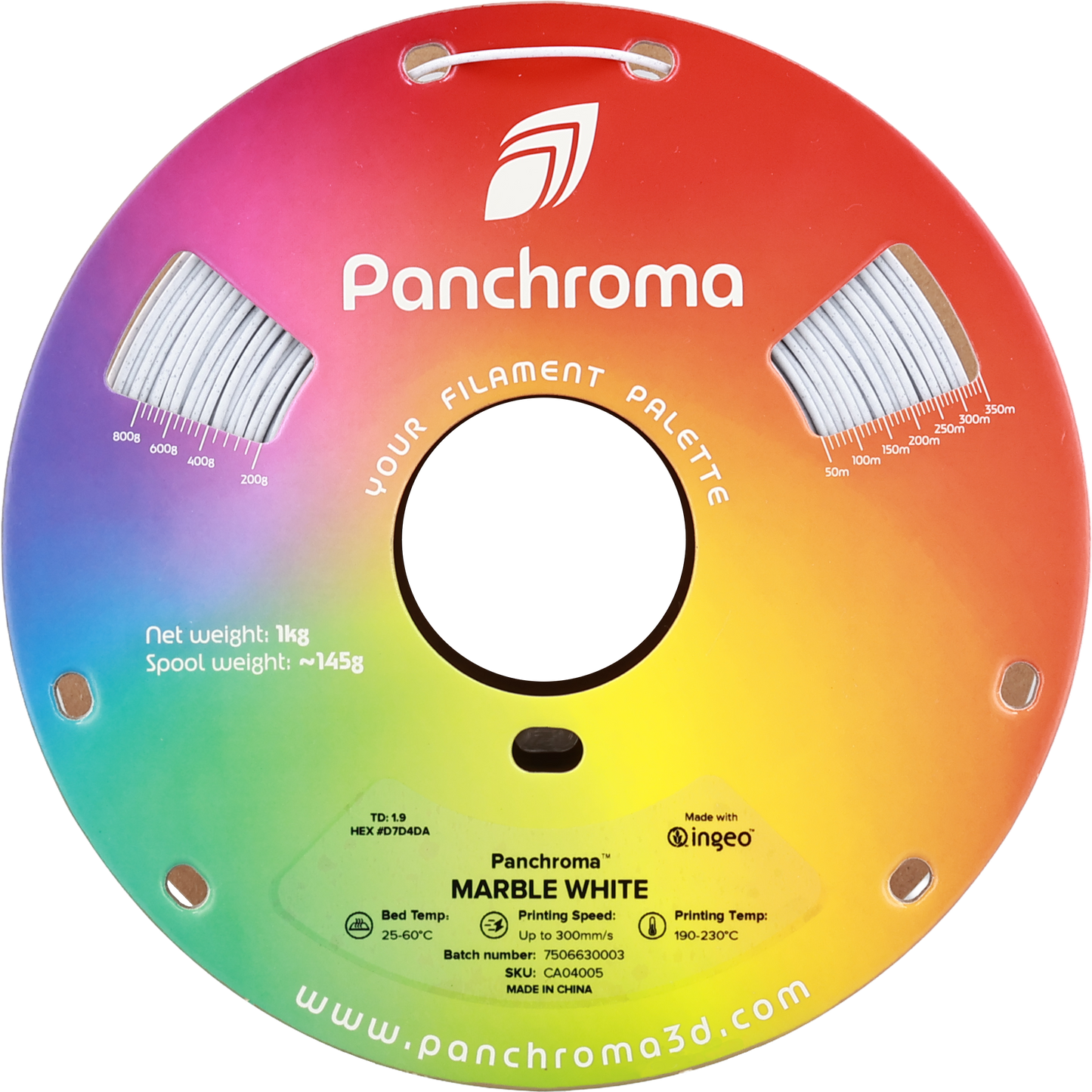 Polymaker Panchroma Mermer PLA Filament Beyaz
