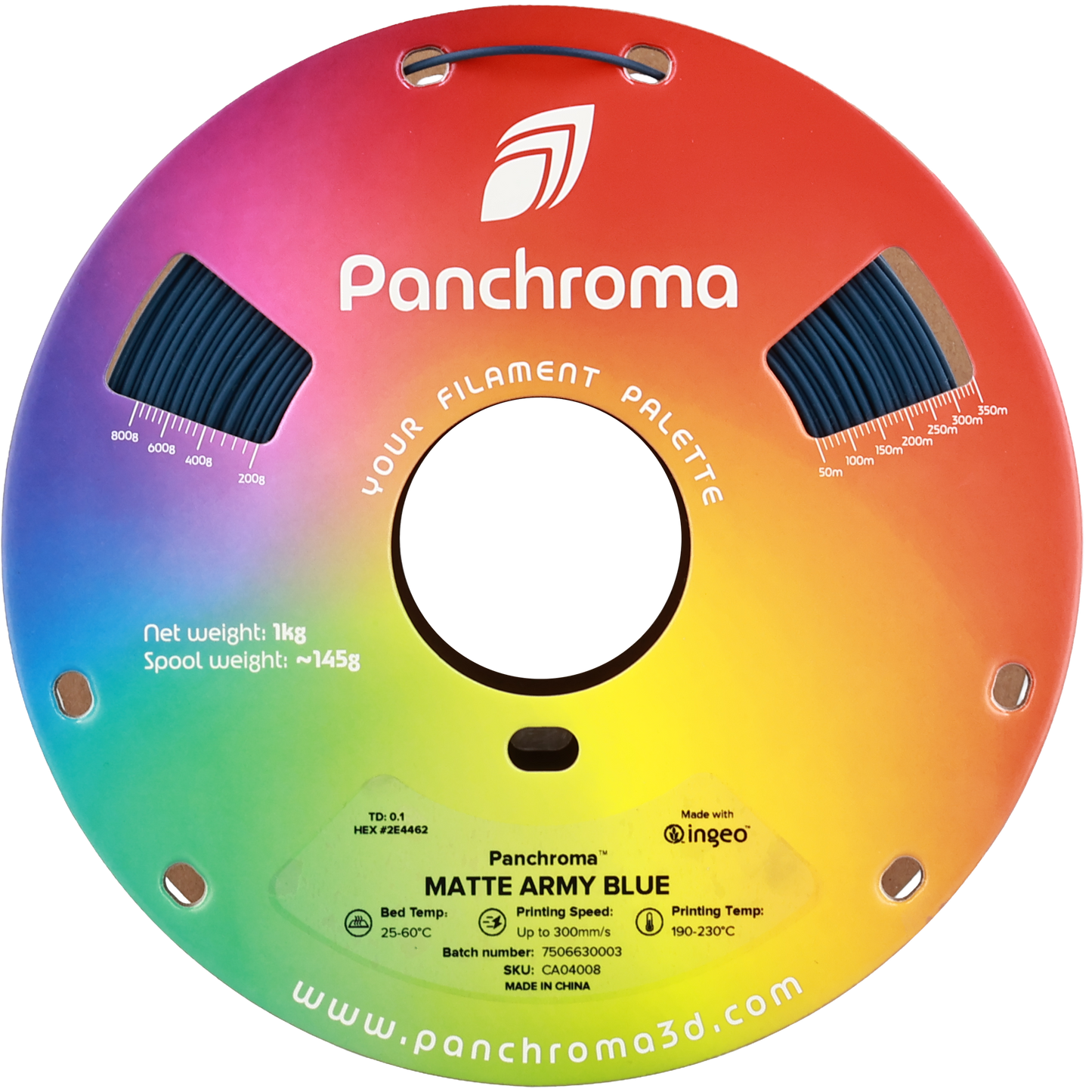 Polymaker Panchroma Matte PLA Filament Askeri Mavi