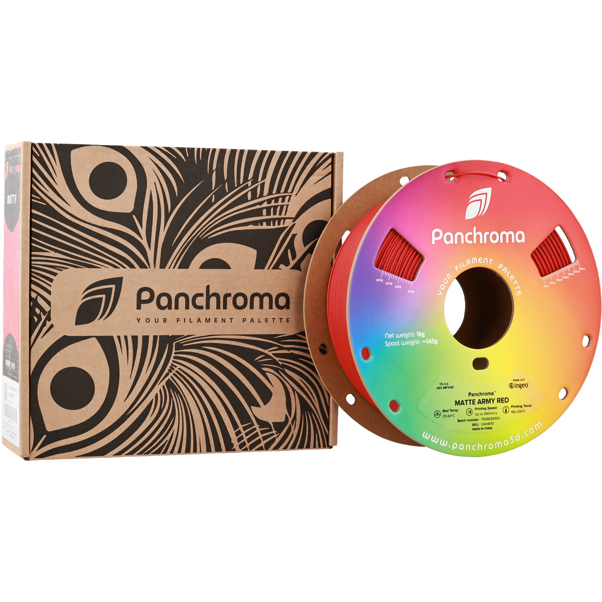 Polymaker Panchroma Matte PLA Filament Askeri Kırmızı