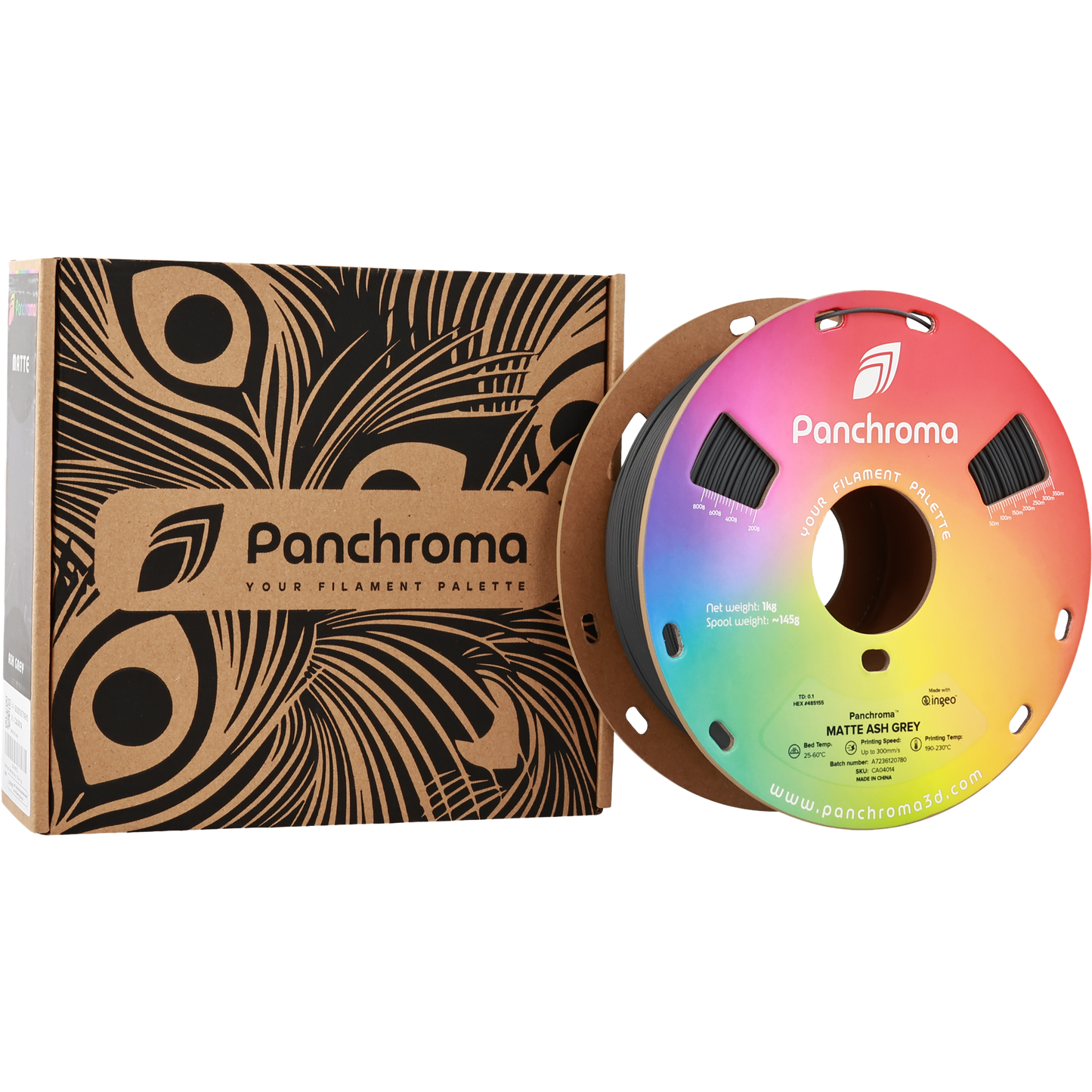 Polymaker Panchroma Matte PLA Filament Kül Gri
