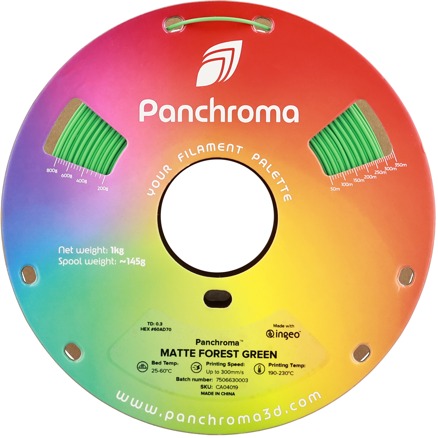 Polymaker Panchroma Matte PLA Filament Orman Yeşili
