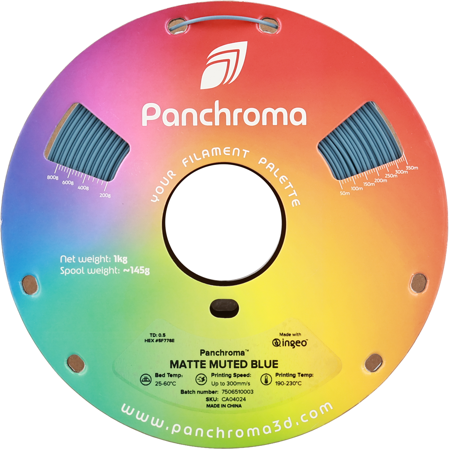 Polymaker Panchroma PLA Filament Matte Muted Mavi