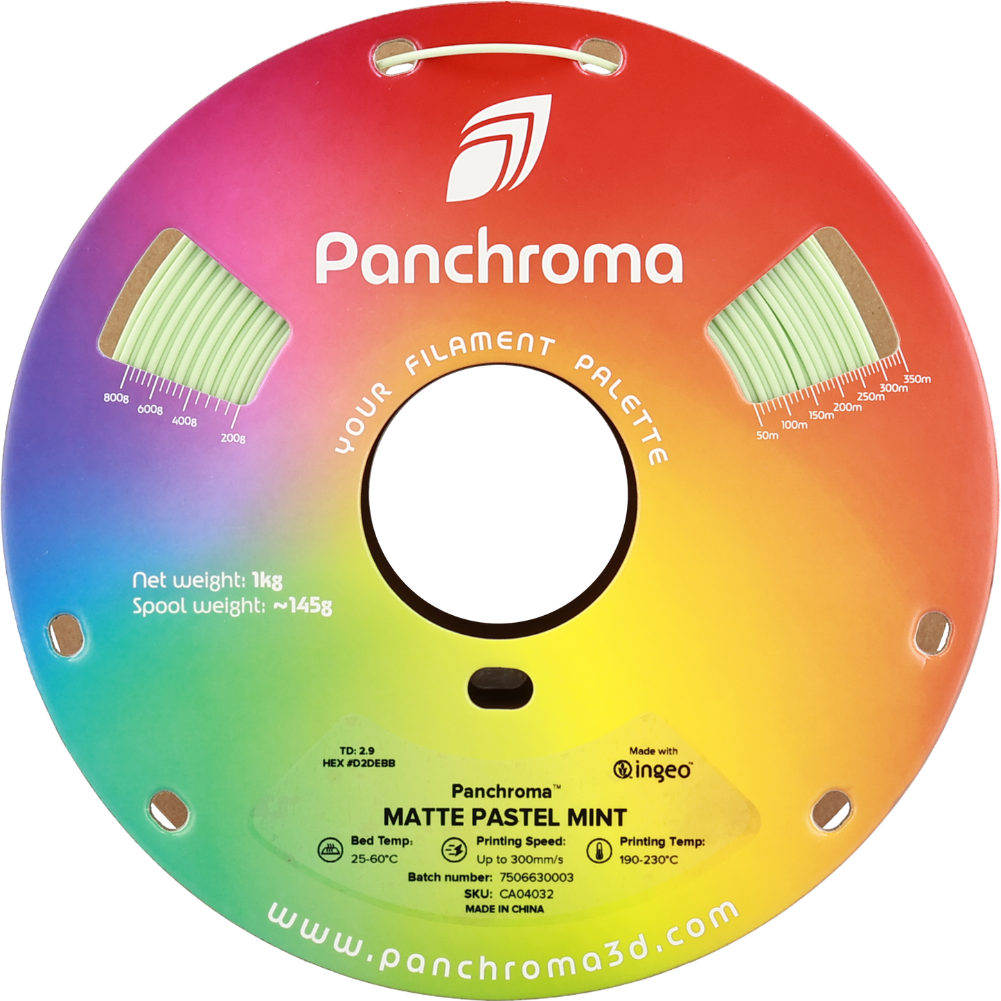 Polymaker Panchroma PLA Matte Filament Pastel Nane (Mint)
