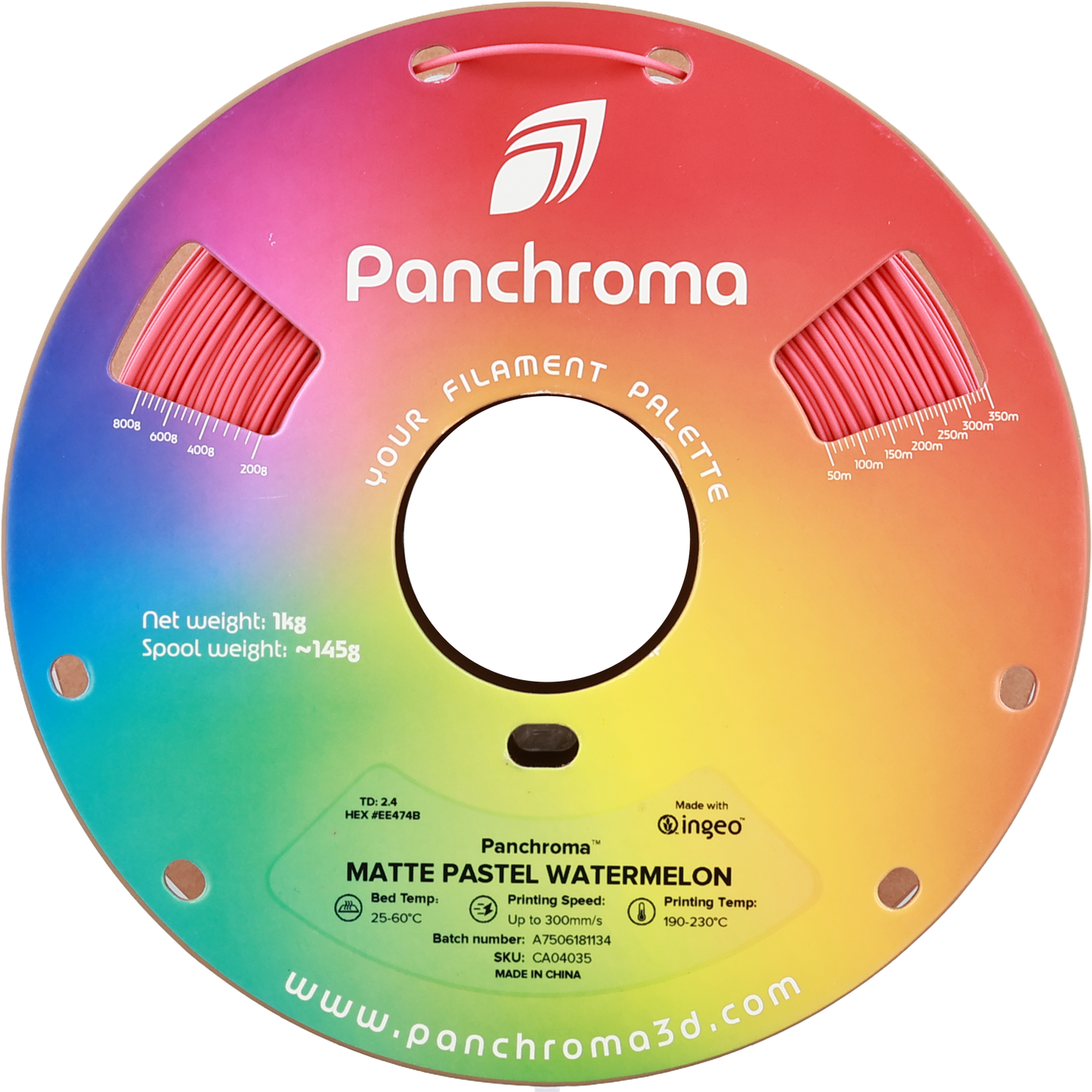 Polymaker Panchroma PLA Matte Filament Pastel Karpuz