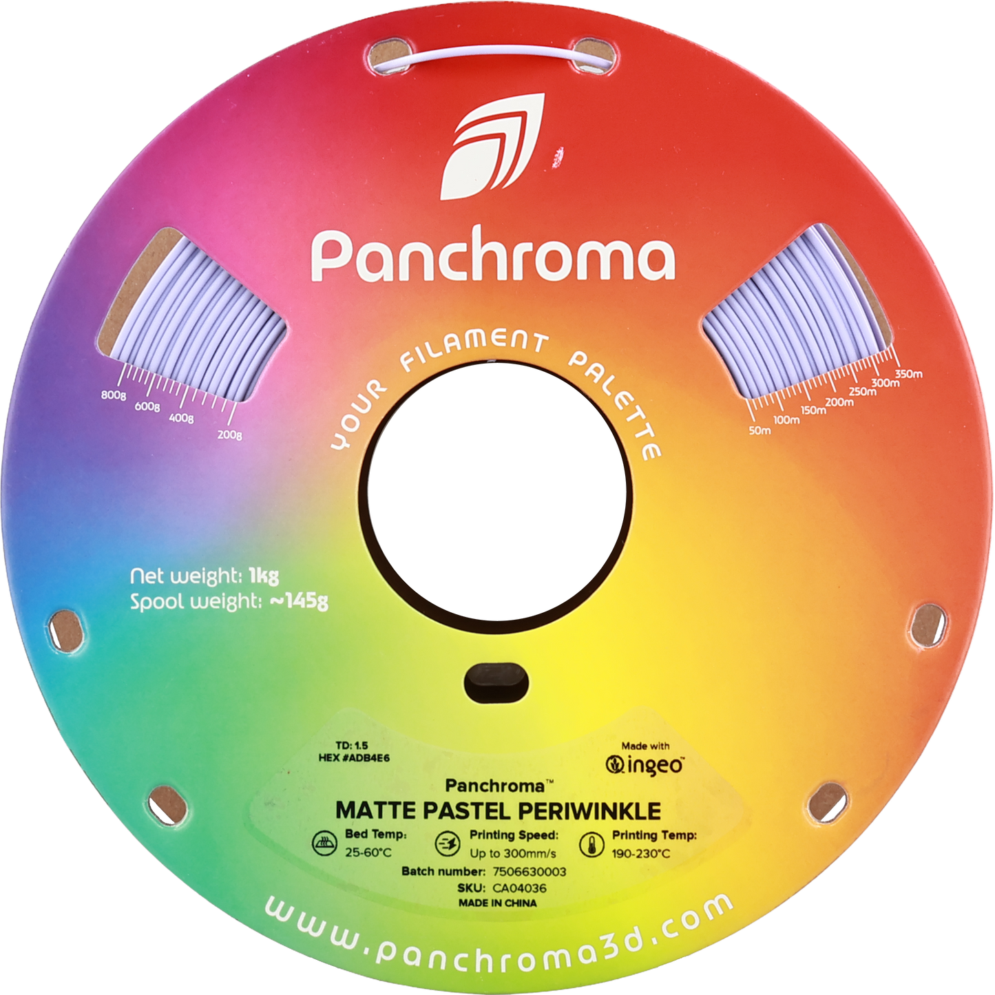 Polymaker Panchroma PLA Matte Filament Pastel Menekşe