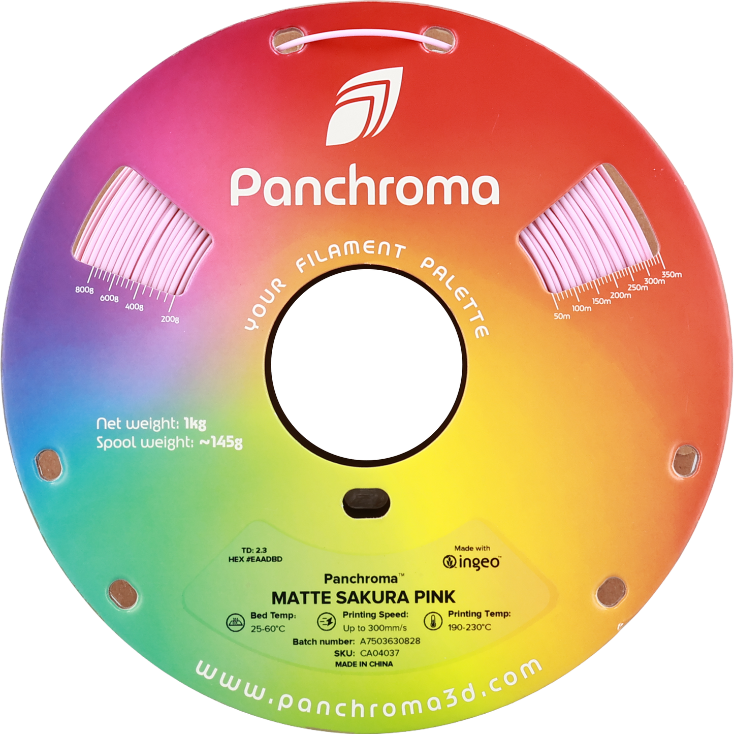 Polymaker Panchroma Matte PLA Filament Sakura Pembe