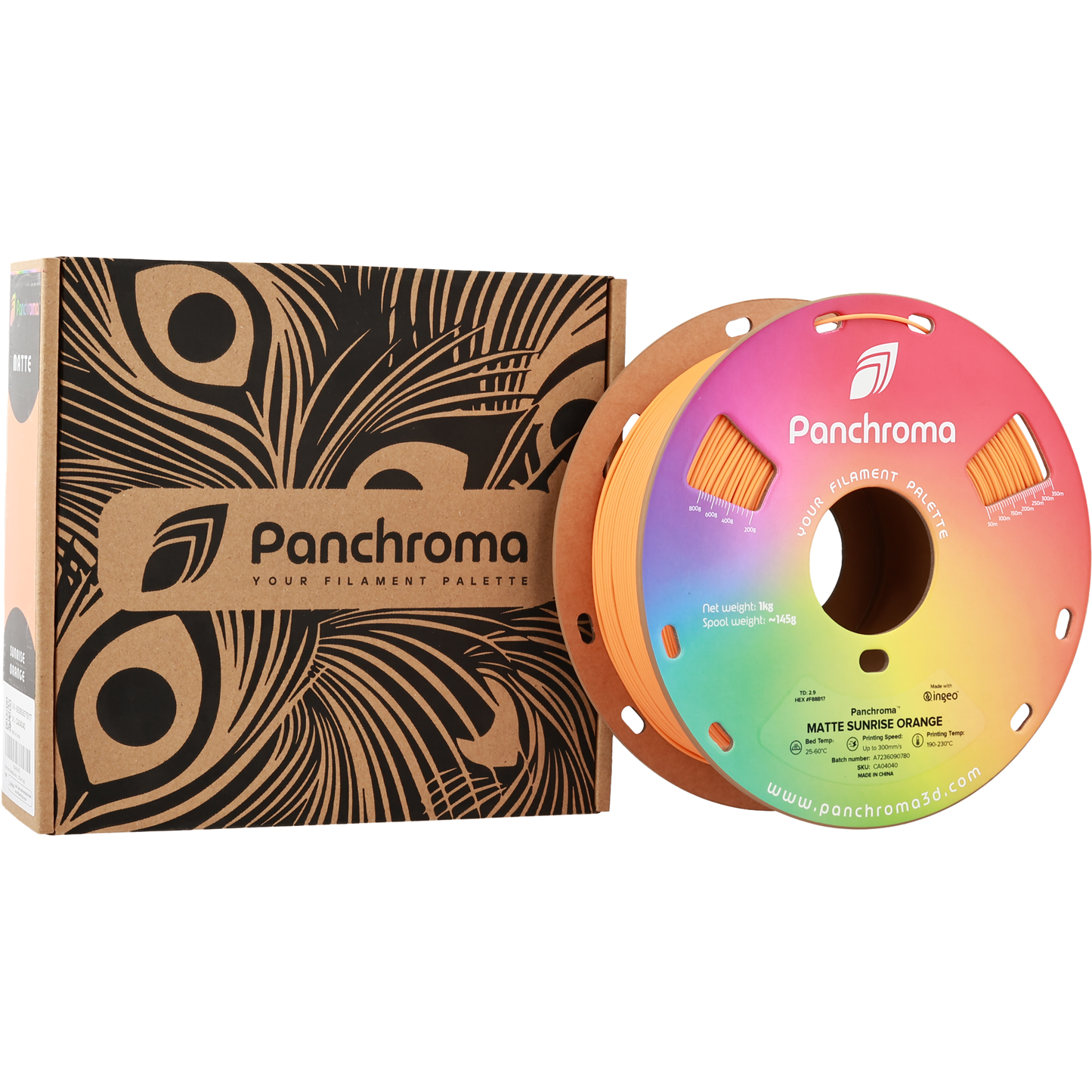 Polymaker Panchroma Matte PLA Filament Sunrise Turuncu