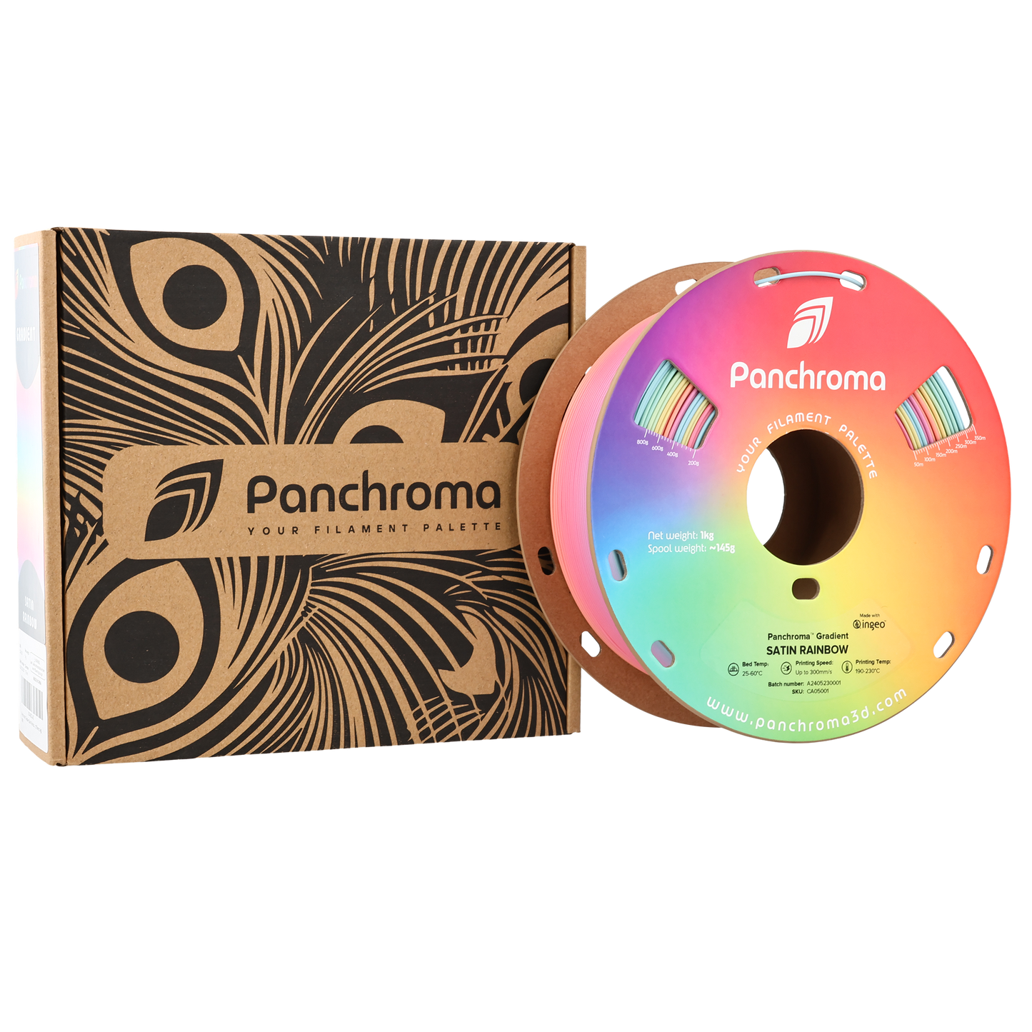Polymaker Panchroma Satin PLA Gradient Filament Gökkuşağı