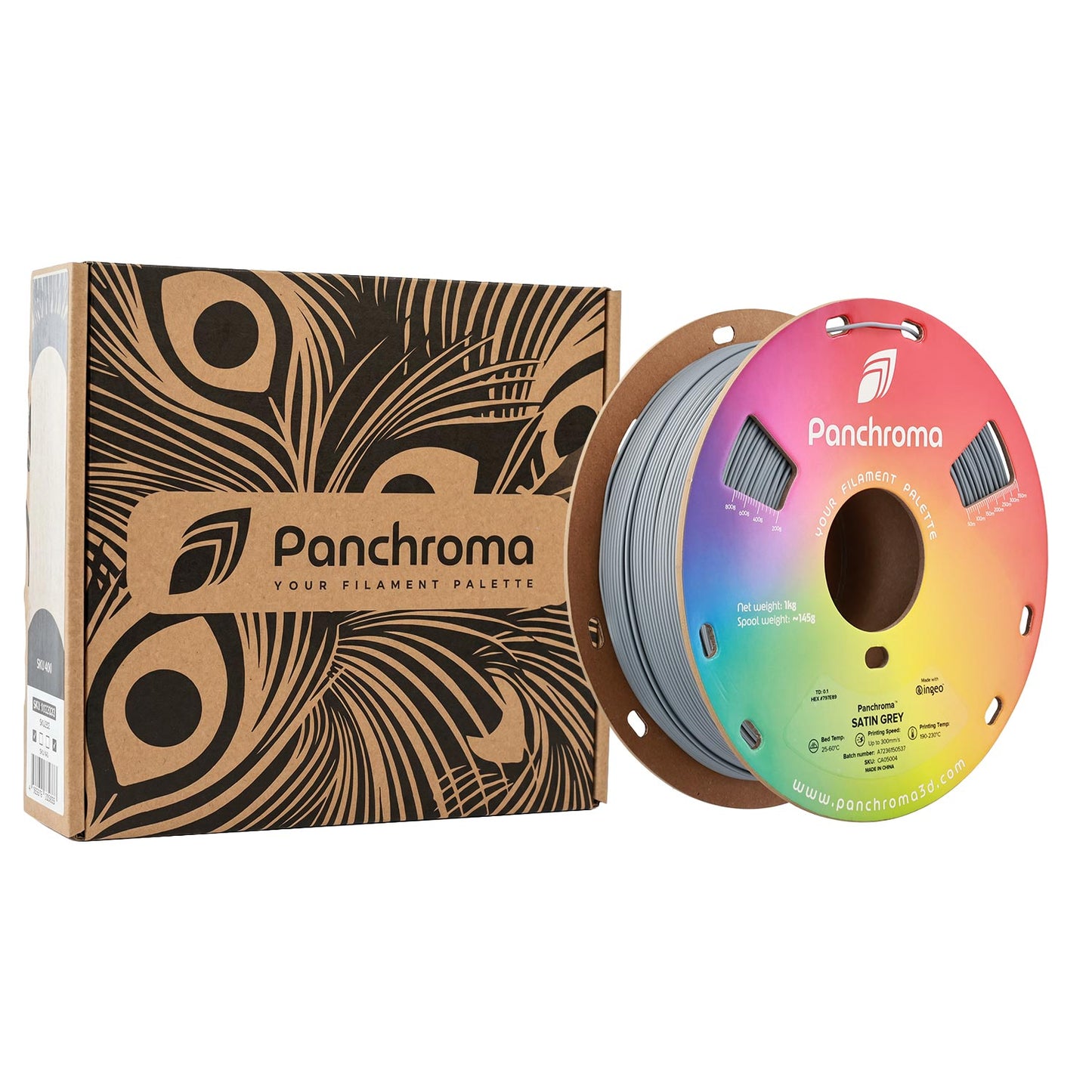 Polymaker Panchroma Satin PLA Filament Gri