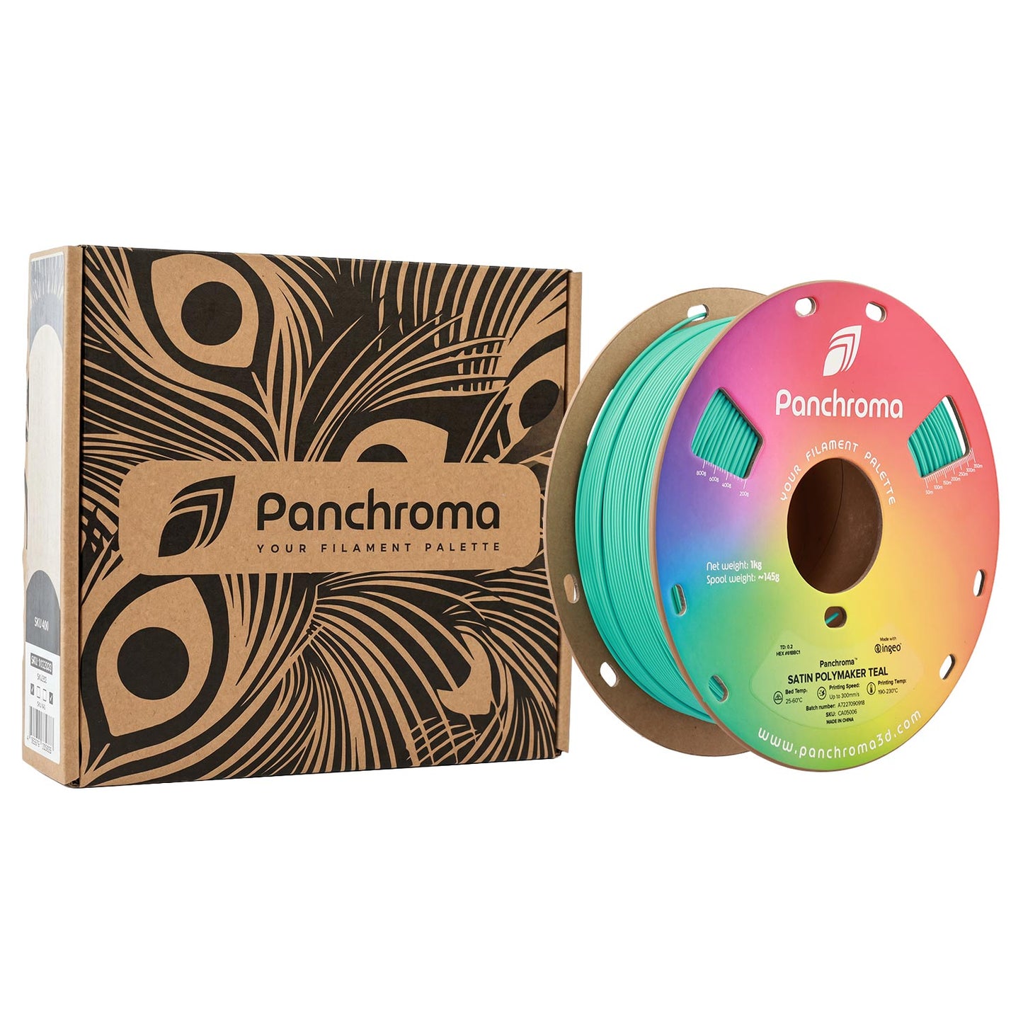 Polymaker Panchroma Satin PLA Filament Polymaker Teal
