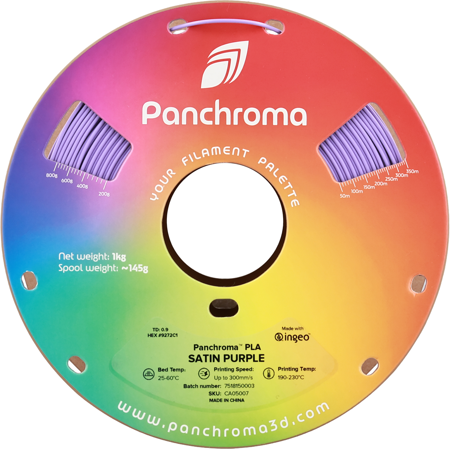 Polymaker Panchroma Satin PLA Filament Mor