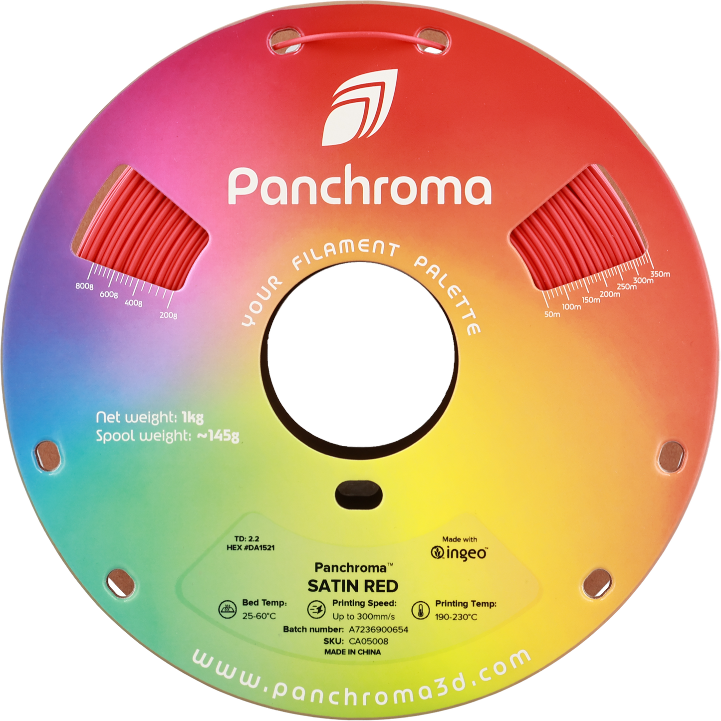 Polymaker Panchroma Satin PLA Filament Kırmızı