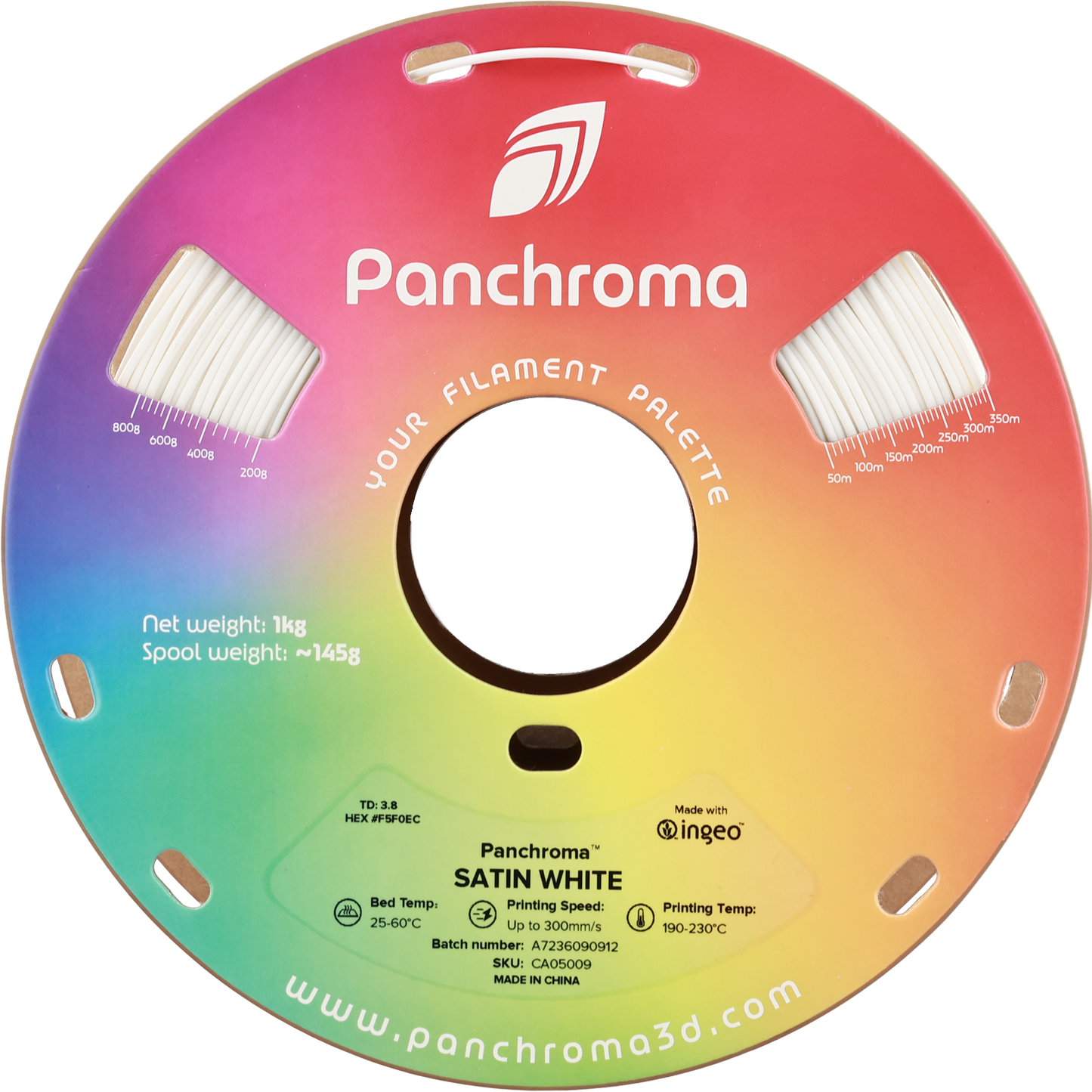 Polymaker Panchroma Satin PLA Filament Beyaz