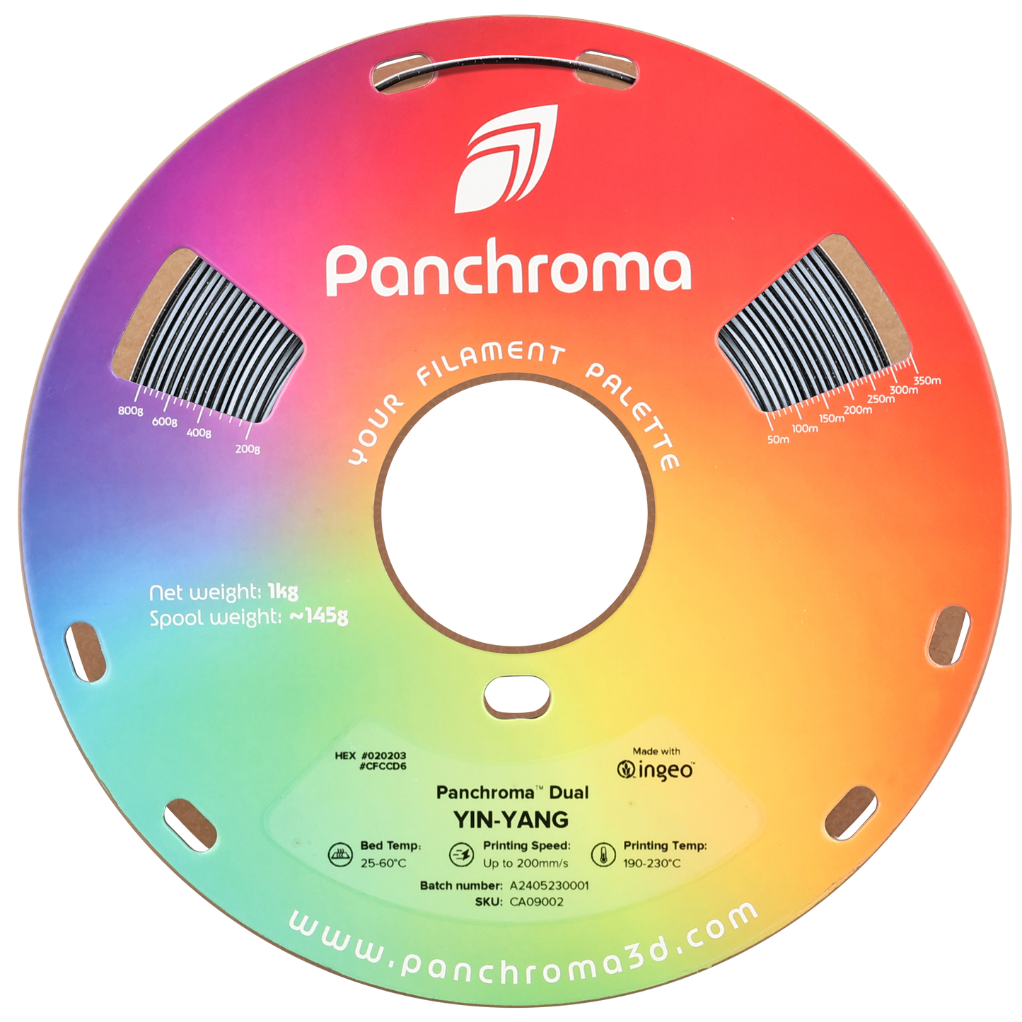 Polymaker Panchroma Dual Special PLA Filament Yin-Yang