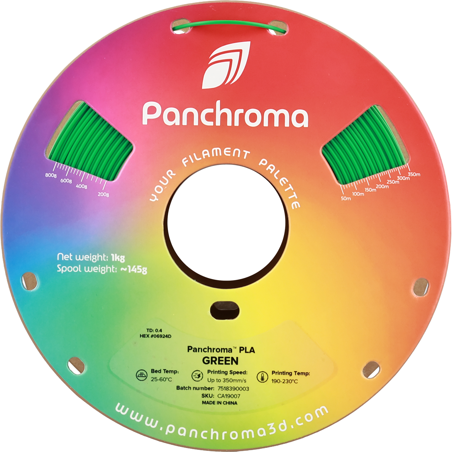 Polymaker Panchroma PLA Filament Yeşil
