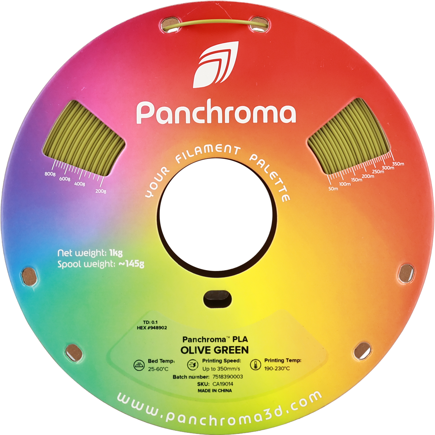 Polymaker Panchroma PLA Filament Zeytin Yeşili