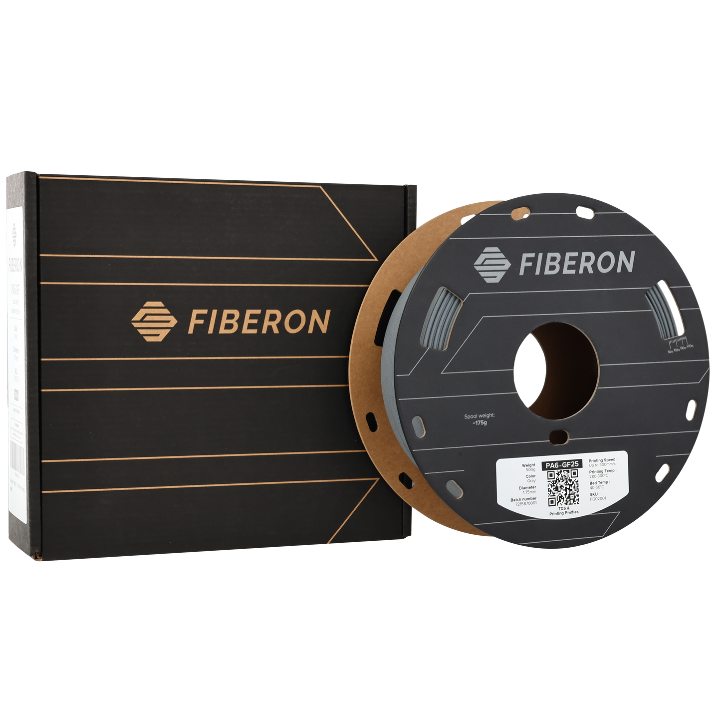 Polymaker Fiberon PA6-GF25 Filament Gri