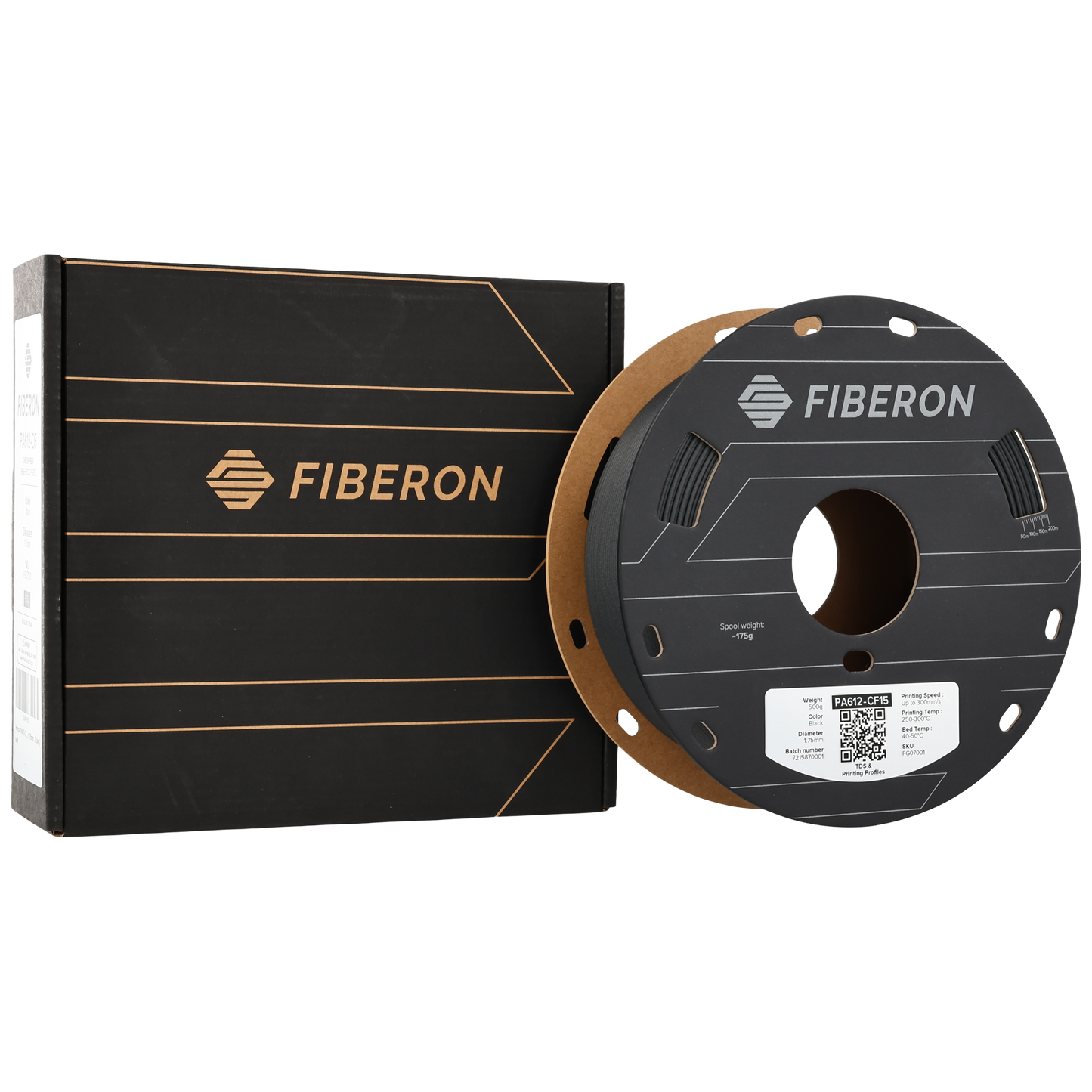 Polymaker Fiberon PA612-CF15 Filament Siyah