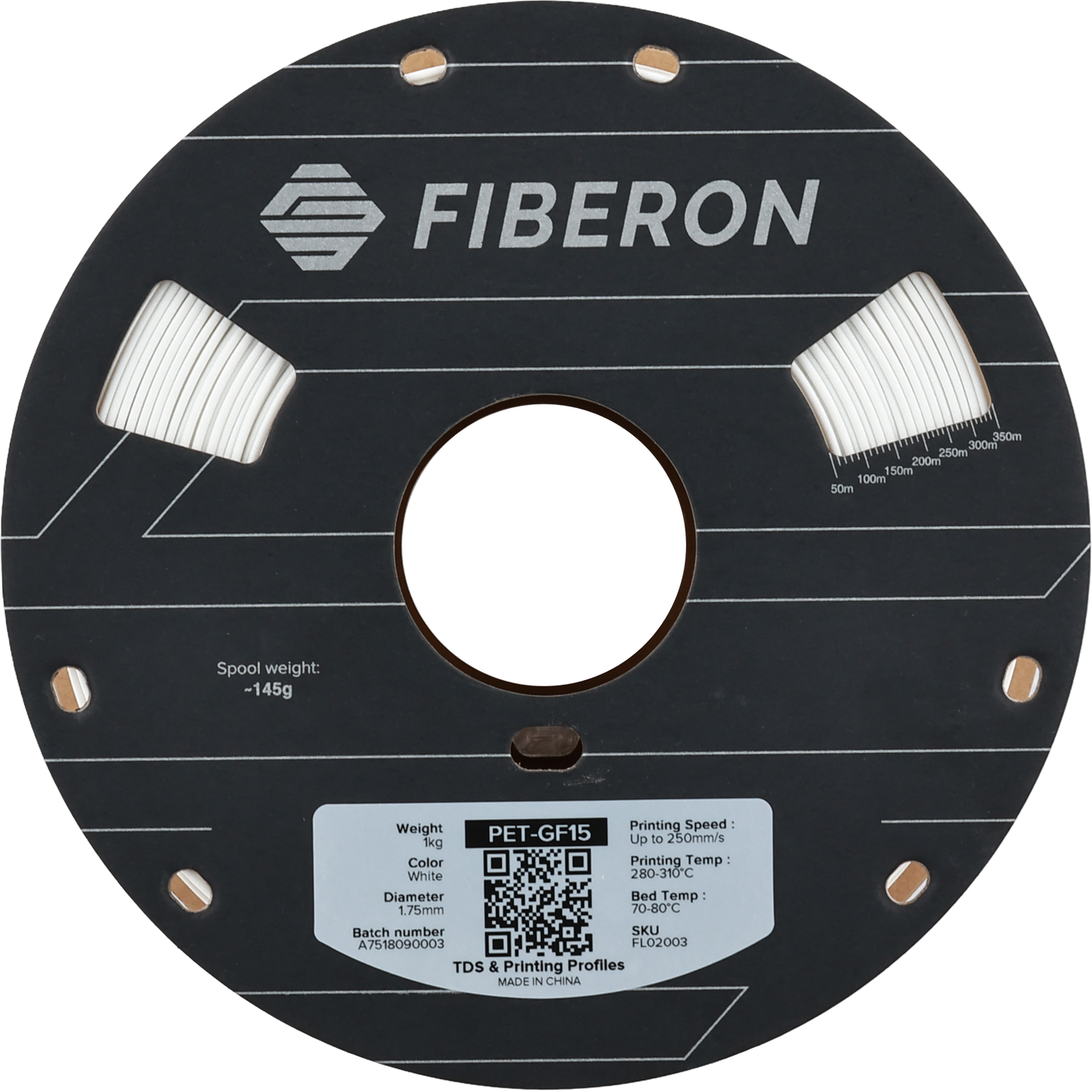 Polymaker Fiberon PET-GF15 Filament Beyaz