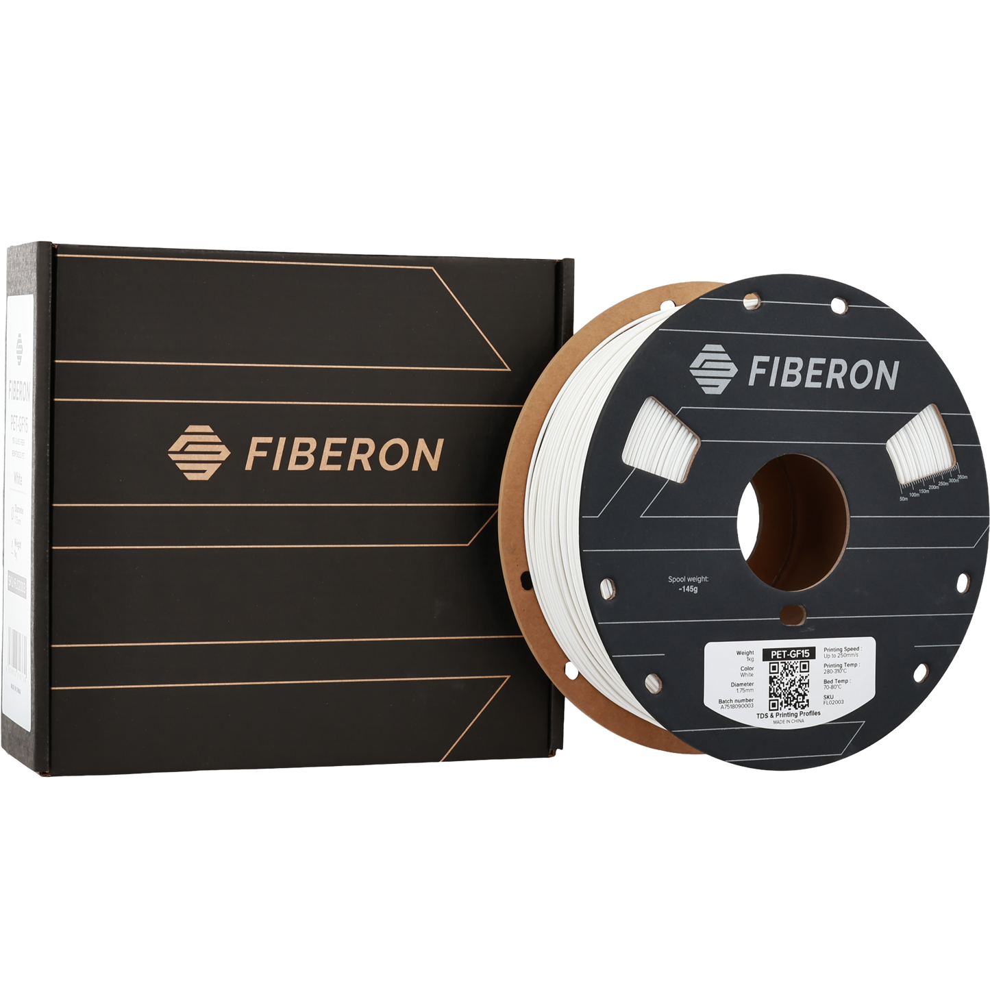 Polymaker Fiberon PET-GF15 Filament Beyaz