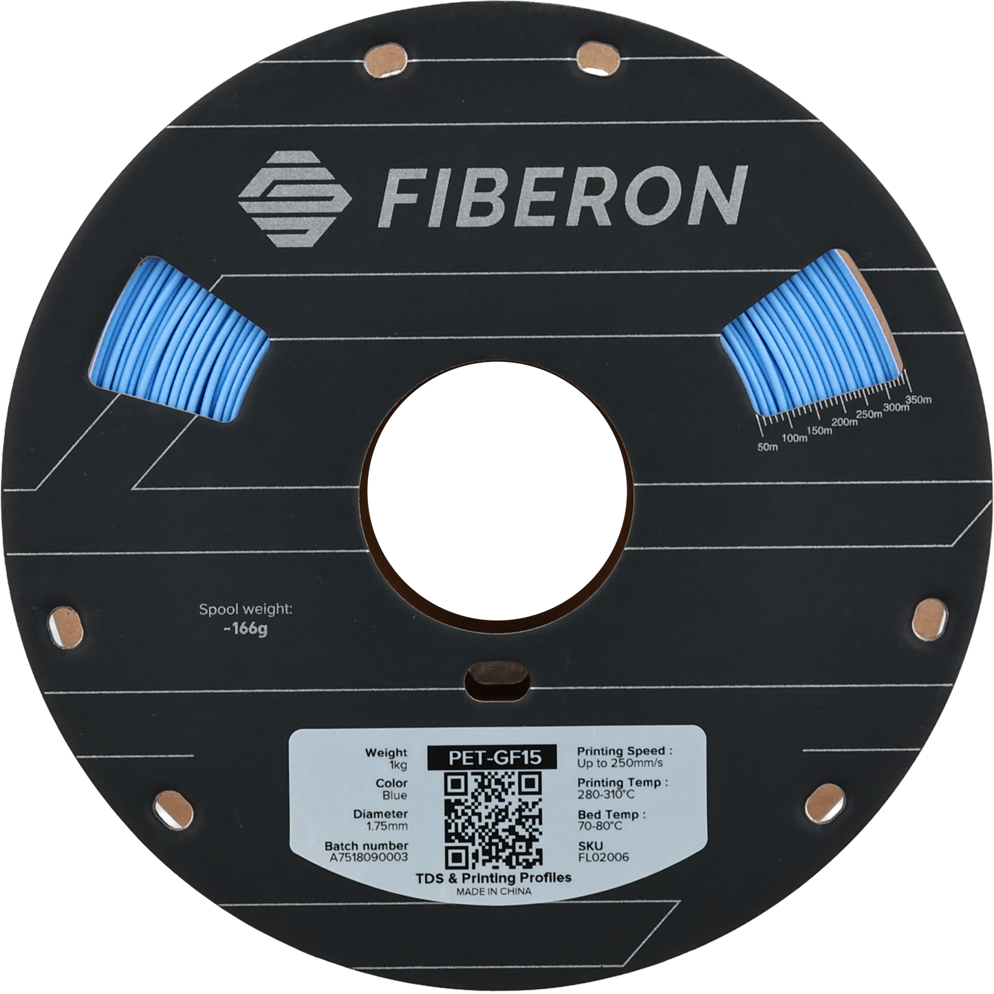 Polymaker Fiberon PET-GF15 Filament Mavi