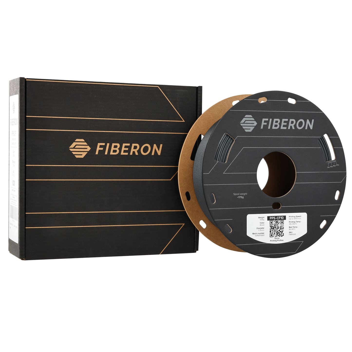 Polymaker Fiberon PPS-CF10 Filament Siyah
