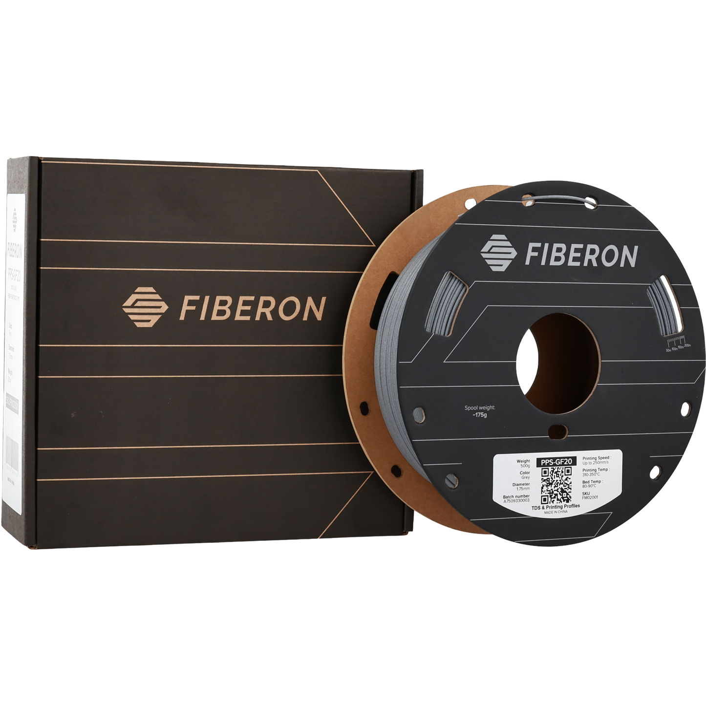 Polymaker Fiberon PPS-GF20 Filament Gri