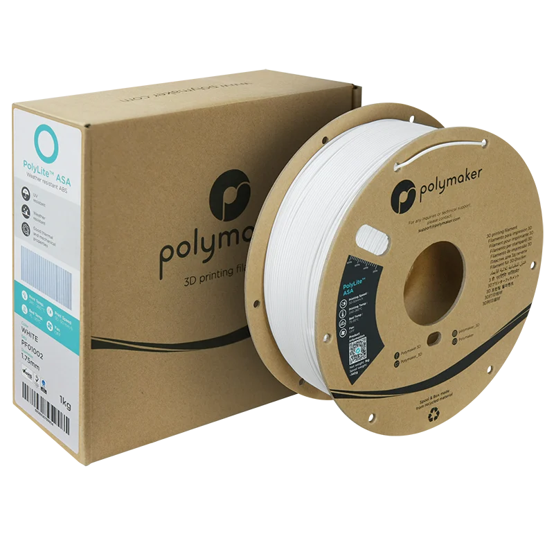Polymaker PolyLite ABS Filament Beyaz