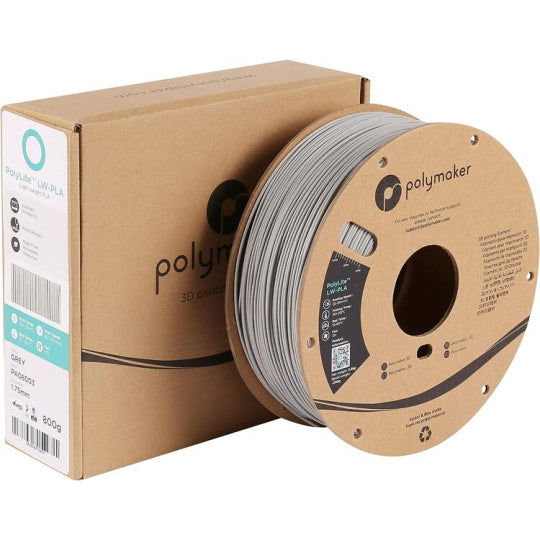 Polymaker PolyLite LW-PLA Filament Gri