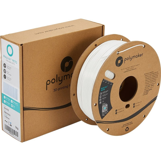 Polymaker PolyLite PETG Filament Beyaz