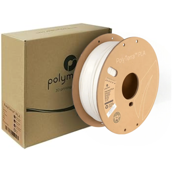 Polymaker PolyTerra Matte PLA Filament Pamuk Beyaz