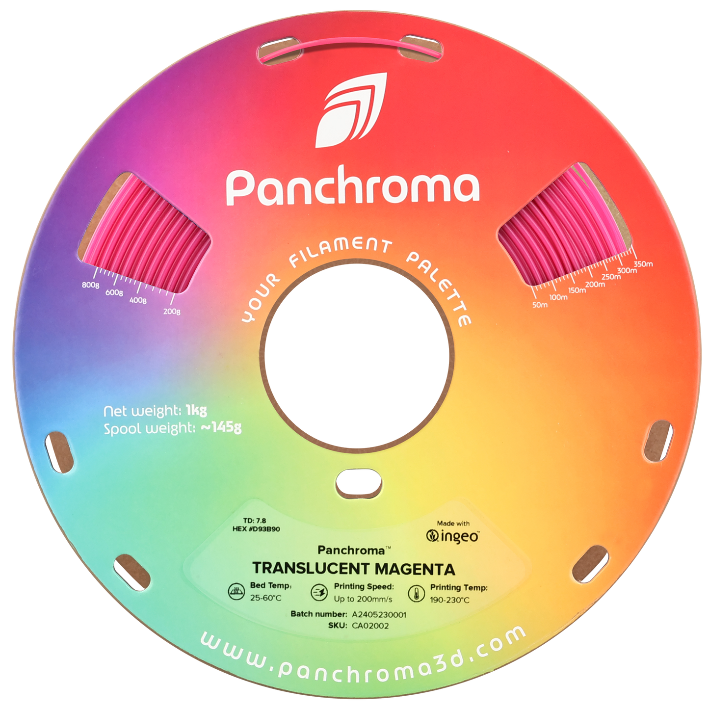 Polymaker Panchroma Transparan PLA Filament Magenta