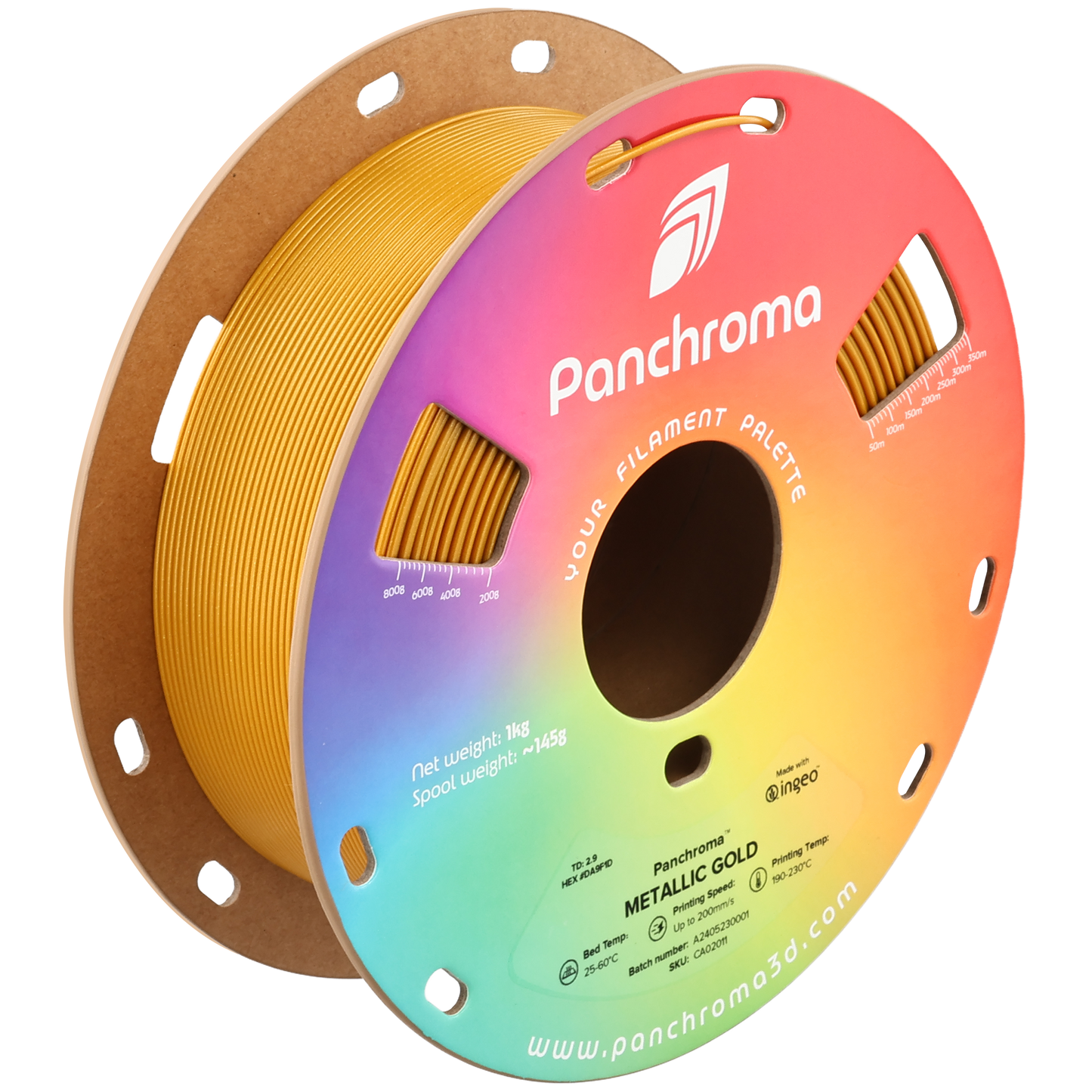Polymaker Panchroma PLA Filament Metalik Altın
