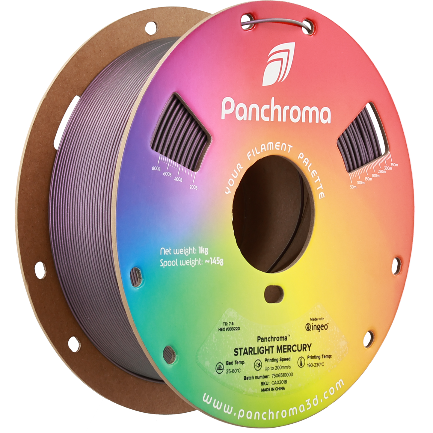 Polymaker Panchroma Starlight PLA Filament Mercury