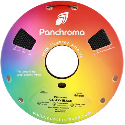 Polymaker Panchroma Galaxy PLA Filament Siyah