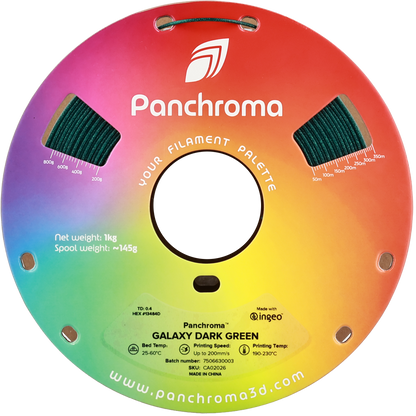 Polymaker Panchroma Galaxy PLA Filament Koyu Yeşil