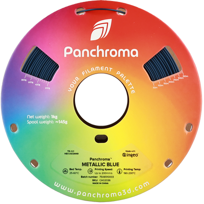 Polymaker Panchroma PLA Filament Metalik Mavi
